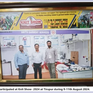 KNit show Tirupur 8 to 11 Aug 2024 stall photo