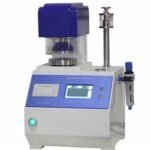 Bursting strength tester measuring fabric strength using rubber diaphragm and hydraulic pressure