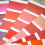 Pantone swatch fan deck used for textile color approval