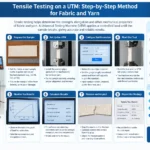 Tensile Testing on a UTM: Step-by-Step Method for Fabric and Yarn